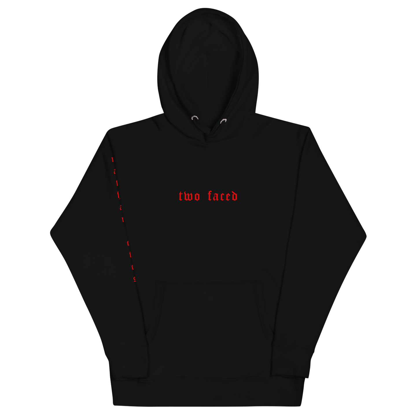 two faced cover hoodie