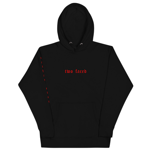 two faced cover hoodie